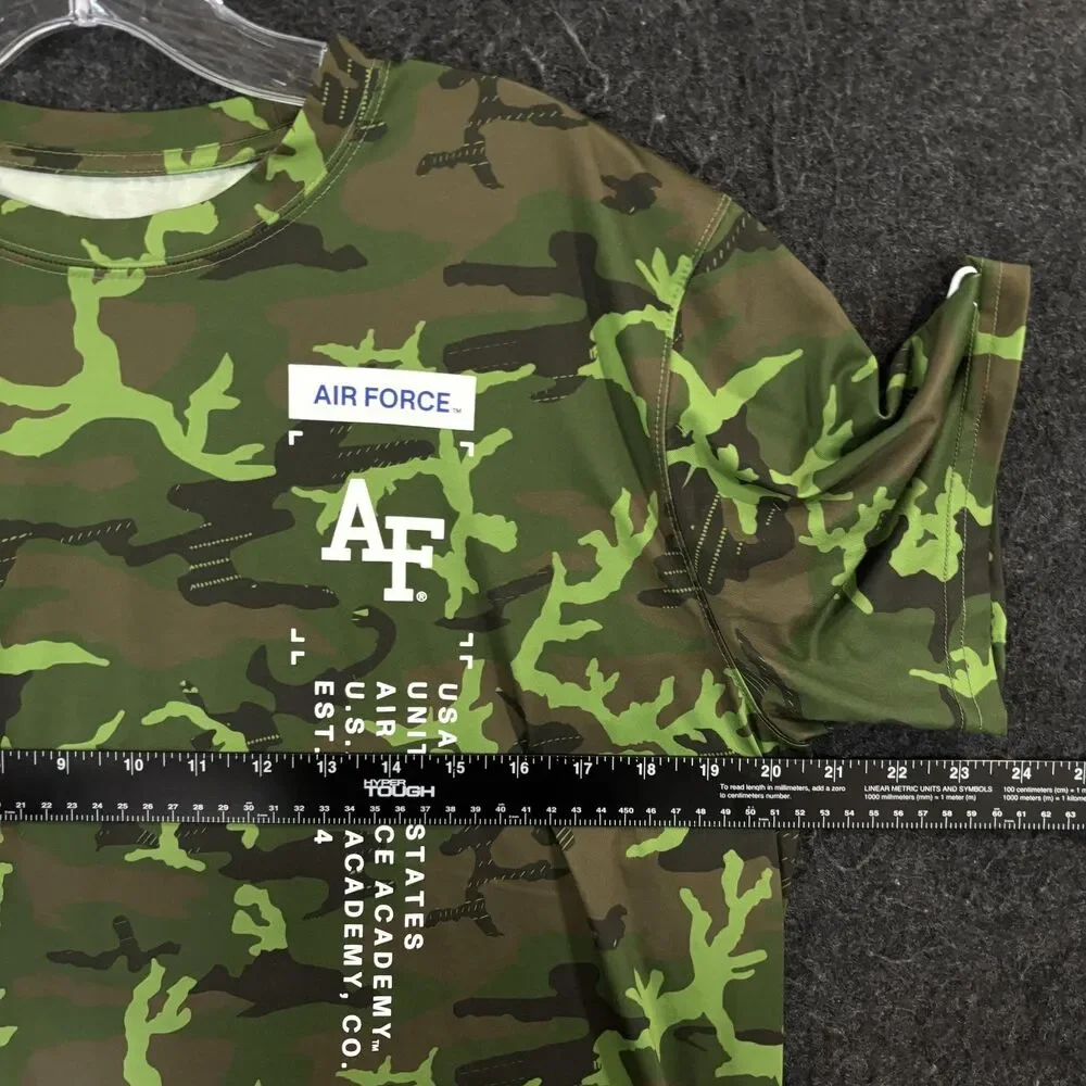 Air Force Falcons Shirt Men's Large Green Camo Dri-FIT Nike Military Football